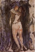 Edvard Munch Woman and death painting